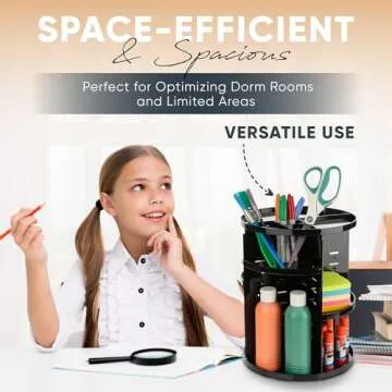 360 Rotating Makeup Organizer - Adjustable and Stylish