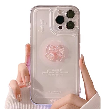 Adorable Casechics iPhone Case with 3D Bow Tie and Glitter Sparkle Protection