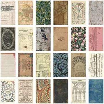 Tim Holtz Backdrops 1 Craft and Hobby, Volume #1 - 24 Stunning Sheets for Creative Projects