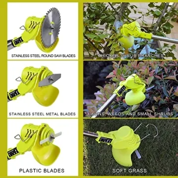 Lightweight Cordless Brush Cutter with 4Ah Battery 9 Blades