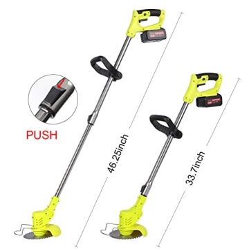Lightweight Cordless Brush Cutter with 4Ah Battery 9 Blades
