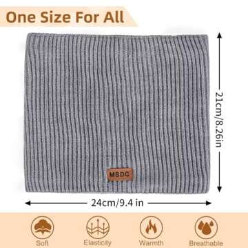 Winter Neck Gaiters for Men 3 Pack,Neck Warmer Men Women with Thermal Thick Warm Fleece Lined Cold Weather,Mens Scarf Winter Ski Face Mask Cover Windproof Scarves（Black,Oatmeal，Grey）