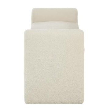 Elegant 24KF Modern Boucle Teddy Bed Bench for Home