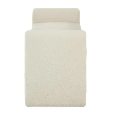 Elegant 24KF Modern Boucle Teddy Bed Bench for Home