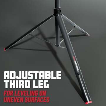 Gator Frameworks ID Series Speaker Stand Set with Padded Nylon Carry Bag; Set of 2 Stands (GFW-ID-SPKRSET)