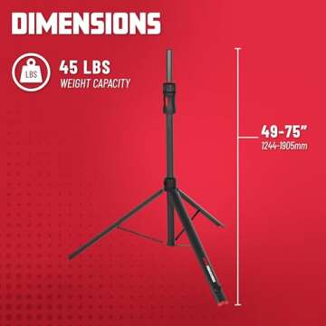 Gator Frameworks ID Series Speaker Stand Set with Padded Nylon Carry Bag; Set of 2 Stands (GFW-ID-SPKRSET)