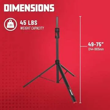 Gator Frameworks ID Series Speaker Stand Set with Padded Nylon Carry Bag; Set of 2 Stands (GFW-ID-SPKRSET)