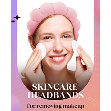 Lauzq Spa Headband for Skincare and Makeup Removal
