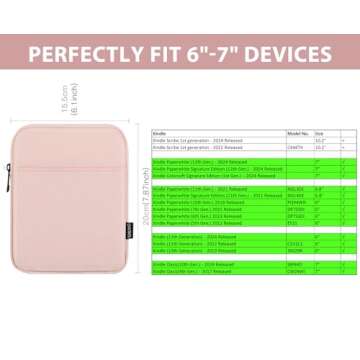 TiMOVO Protective Sleeve for All-New Kindle Paperwhite/Colorsoft Signature Edition, Stylish Carrying...