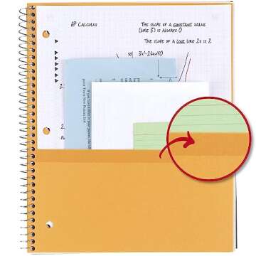 Five Star Spiral Notebook - Durable, Ink Bleed Resistant