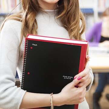 Five Star Spiral Notebook - Durable, Ink Bleed Resistant