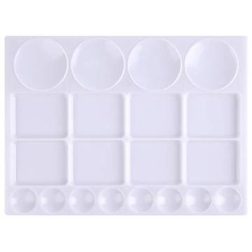 Foraineam 6 Pack 20-Well Paint Palettes for Artists