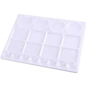 Foraineam 6 Pack 20-Well Paint Palettes for Artists