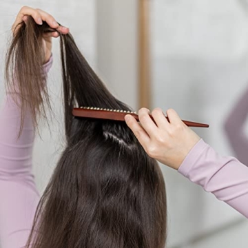 GranNaturals Boar Bristle Teasing Brush for Healthy Hair