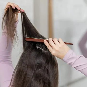 GranNaturals Boar Bristle Teasing Brush for Healthy Hair