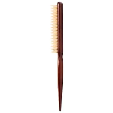 GranNaturals Boar Bristle Teasing Brush for Healthy Hair