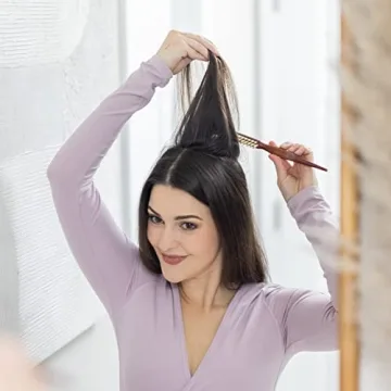 GranNaturals Boar Bristle Teasing Brush for Healthy Hair