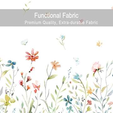 RosieLily Floral Aprons for Women White Apron Cute Apron Kitchen Apron for Cooking Baking Gardening Grilling BBQ Flower Gifts for Women Pretty Apron for Teen Girls