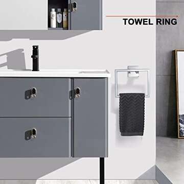 Durable 4-Piece Stainless Steel Bathroom Hardware Set