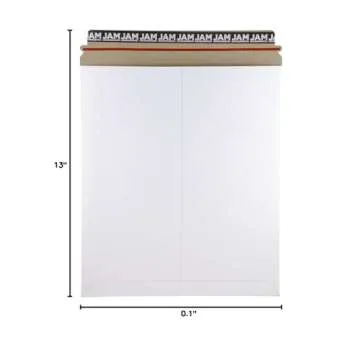 JAM PAPER Stay-Flat Photo Mailers - Sturdy & Eco-Friendly