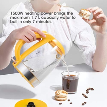 iSiLER 1500W Electric Kettle with LED Indicator