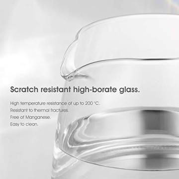 iSiLER 1500W Electric Kettle with LED Indicator