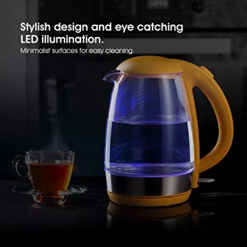 iSiLER 1500W Electric Kettle with LED Indicator