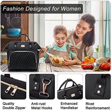 Insulated Women's Lunch Bag - Stylish and Versatile Cooler