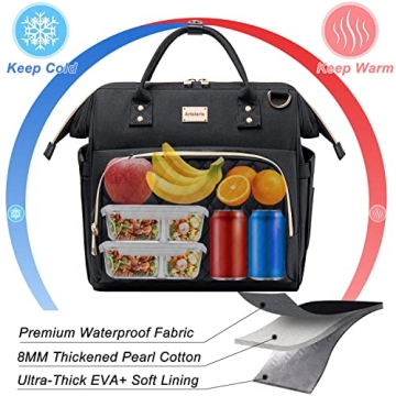 Insulated Women's Lunch Bag - Stylish and Versatile Cooler