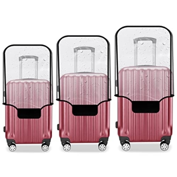 JZRTravel Luggage Cover Set - Stylish and Protective PVC Suitcase Covers