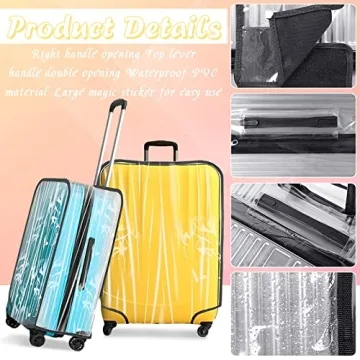 JZRTravel 3-Piece Luggage Cover Set for Effective Protection