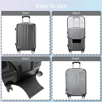 JZRTravel 3-Piece Luggage Cover Set for Effective Protection
