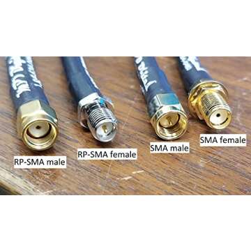 MPD Digital I LMR400 Times Microwave Coaxial Cable I N Male to RP-SMA Male Connectors I Low Loss RF Coax I Jumper, CB, Ham Radio, Transmitters, Antenna I 12 FT