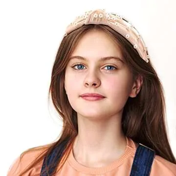 KICOSY Pearl Velvet Headbands for Women - Stylish & Comfortable