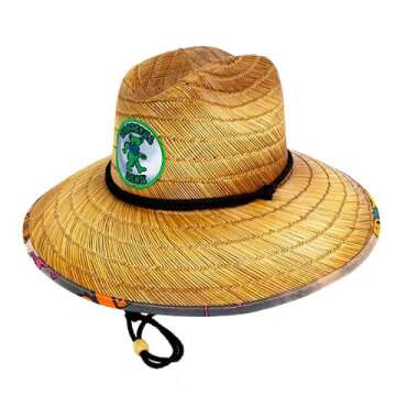 Peter Grimm, Grateful Dead Lifeguard Sunhats, Straw Unisex (Sugar) Natural
