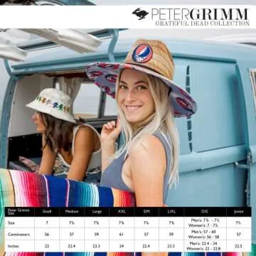Peter Grimm Lifeguard Sunhat - Grateful Dead Straw Hat