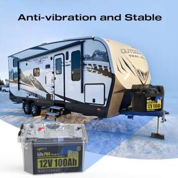 Wattcycle 12V 100Ah LiFePO4 Lithium Battery, BCI Group 31,Deep Cycle Up to 15000 Cycles, 110A BMS, Low Temperature Protection, 10 Years Lifespan, Perfect for RV/Home Energy Storage