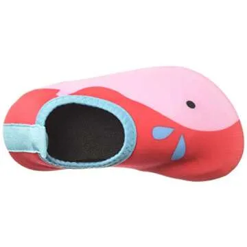Toddler Kids Swim Water Shoes Quick Dry Non-Slip Water Skin Barefoot Sports Shoes Aqua Socks for Boys Girls Toddler, Red Whale, 9 Toddler