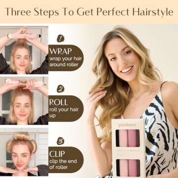 YANIBEST Heatless Hair Curlers for Stunning Curls