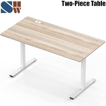 Buy SHW Electric Height Adjustable Standing Desk 55 Inches