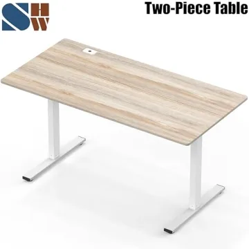 Buy SHW Electric Height Adjustable Standing Desk 55 Inches