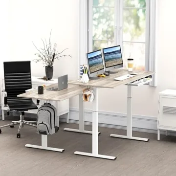 Buy SHW Electric Height Adjustable Standing Desk 55 Inches