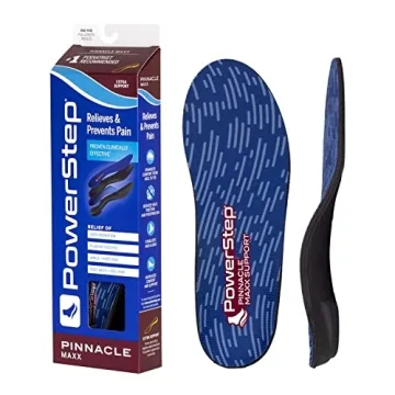 PowerStep Pinnacle Maxx Orthotic Insoles - Maximum Stability for Overpronation Relief