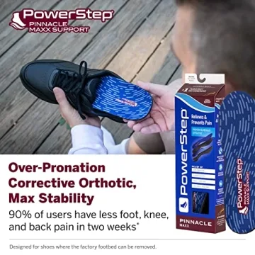 PowerStep Pinnacle Maxx Orthotic Insoles for Comfort