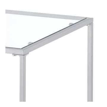 mDesign Modern Glass Coffee Table for Versatile Living