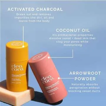 Cleo+Coco Natural Deodorant with Coconut Oil for 24-Hour Freshness