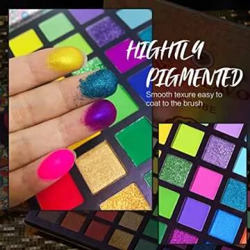 UCANBE Neon Eyeshadow Palette - 48 Vibrant Colors
