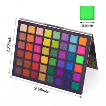 UCANBE Neon Eyeshadow Palette - 48 Vibrant Colors