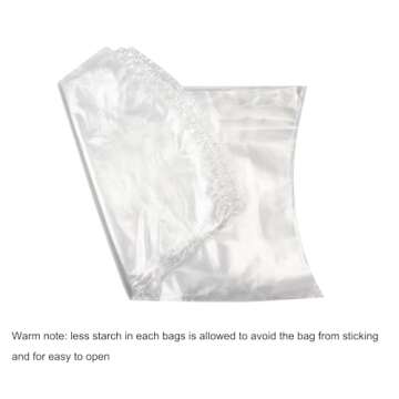 Poultry Shrink Bags,100 Pack 10x16 Inches Clear Poultry Heat Shrink Bags Freezer With 100 Zip Ties for Chickens,Rabbits