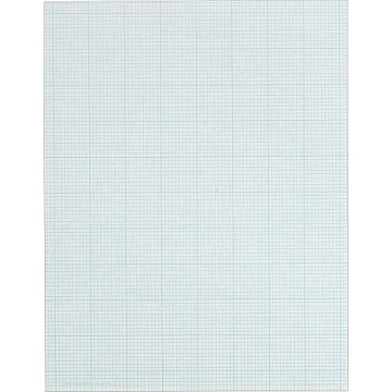 TOPS Cross-Section Pads, 8-1/2" x 11", Glue Top, Graph Rule (10 x 10), 50 Sheets (35101)